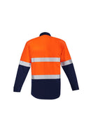 Syzmik Mens Orange Flame Hrc 2 Hoop Taped Open Front Spliced Shirt Zw 140 - Star Uniforms Australia