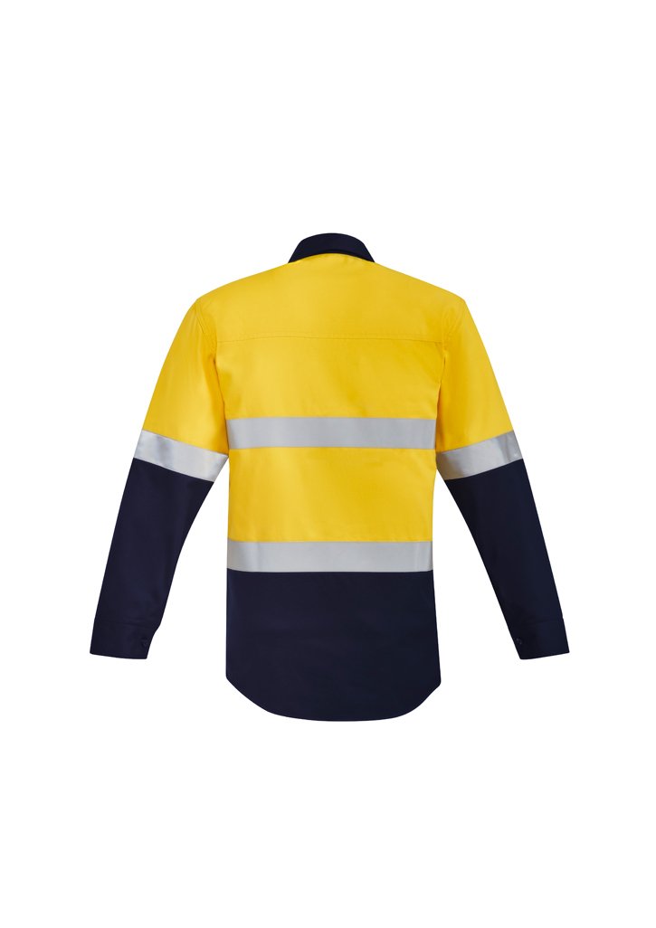 Syzmik Mens Orange Flame Hrc 2 Hoop Taped Open Front Spliced Shirt Zw 140 - Star Uniforms Australia