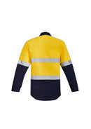 Syzmik Mens Orange Flame Hrc 2 Hoop Taped Closed Front Spliced Shirt Zw143 - Star Uniforms Australia