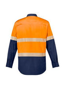 Syzmik Mens Rugged Cooling Hi Vis Segmented Tape L/S Shirt-ZW229
