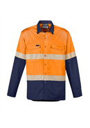Syzmik Mens Rugged Cooling Hi Vis Segmented Tape L/S Shirt-ZW229