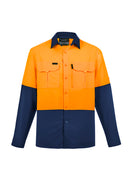 Syzmik-Mens Hi Vis Outdoor L/S Shirt-ZW468