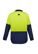 Syzmik-Mens Hi Vis Outdoor L/S Shirt-ZW468