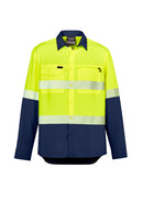 Syzmik-Mens Hi Vis Outdoor Segmented Tape L/S Shirt-ZW470