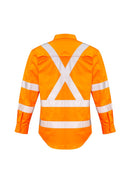 Syzmik Mens Hi Vis X Back Taped Shirt   Zw690 - Star Uniforms Australia