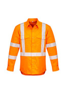Syzmik Mens Hi Vis X Back Taped Shirt   Zw690 - Star Uniforms Australia