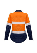 Syzmik Womens Rugged Cooling Taped Hi Vis Spliced Shirt   Zw720 - Star Uniforms Australia