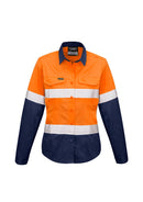 Syzmik Womens Rugged Cooling Taped Hi Vis Spliced Shirt   Zw720 - Star Uniforms Australia