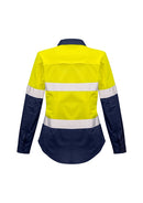Syzmik Womens Rugged Cooling Taped Hi Vis Spliced Shirt   Zw720 - Star Uniforms Australia