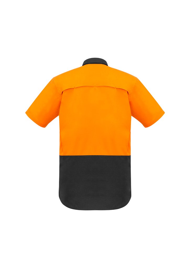 Syzmik Mens Rugged Cooling Hi Vis Spliced S/S Shirt   Zw815 - Star Uniforms Australia