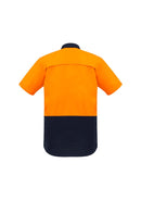 Syzmik Mens Rugged Cooling Hi Vis Spliced S/S Shirt   Zw815 - Star Uniforms Australia