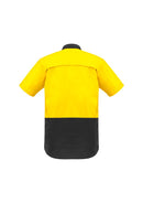 Syzmik Mens Rugged Cooling Hi Vis Spliced S/S Shirt   Zw815 - Star Uniforms Australia