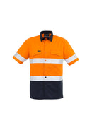 Syzmik Mens Rugged Cooling Taped Hi Vis Spliced S/S Shirt   Zw835 - Star Uniforms Australia