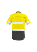 Syzmik Mens Rugged Cooling Taped Hi Vis Spliced S/S Shirt   Zw835 - Star Uniforms Australia