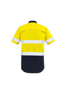 Syzmik Mens Rugged Cooling Taped Hi Vis Spliced S/S Shirt   Zw835 - Star Uniforms Australia