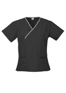 Biz Collection Ladies Crossover Scrub Top (H10722) NOTE: PLEASE CALL US AND CHECK STOCK BEFORE PURCHASE - Star Uniforms Australia