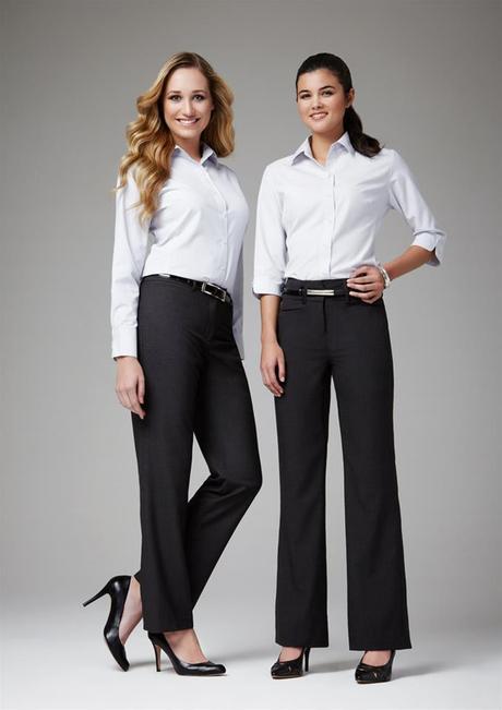 Biz Collection Ladies Classic Flat Front Pant (Bs29320) - Star Uniforms Australia