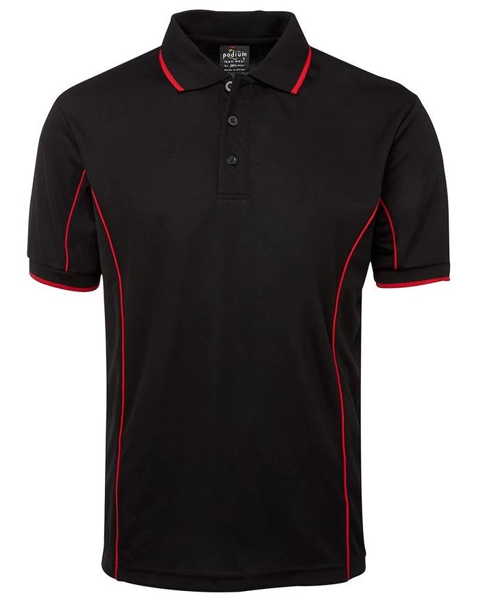 Jb'S Adults Podium Short Sleeve Piping Polo-1st-7PIP