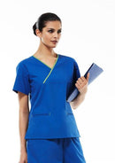 Biz Collection Ladies Crossover Scrub Top (H10722) NOTE: PLEASE CALL US AND CHECK STOCK BEFORE PURCHASE - Star Uniforms Australia