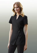Biz Collection Spa Mock Wrap Tunic (H630L) - Star Uniforms Australia