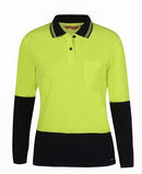 Jb'S Ladies Hi Vis L/S Comfort Polo (6Lhcl) - Star Uniforms Australia
