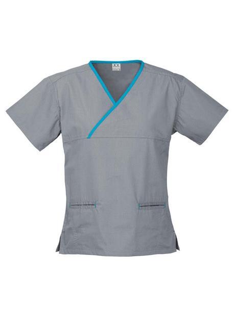 Biz Collection Ladies Crossover Scrub Top (H10722) NOTE: PLEASE CALL US AND CHECK STOCK BEFORE PURCHASE - Star Uniforms Australia