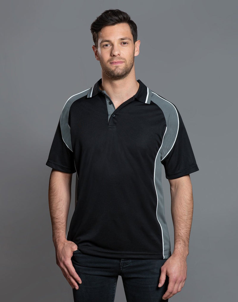 Winning Spirit-Men's CoolDry® Short Sleeve Contrast Polo-PS49